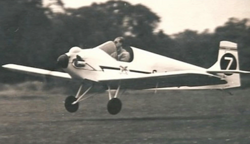 Prince Philip Duke of Edninburgh flying a Turbulent