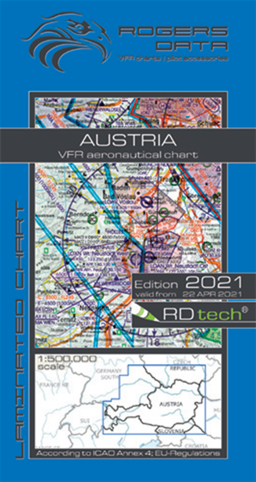 2021 Austria VFR Chart 1:500 000 - Rogersdata
