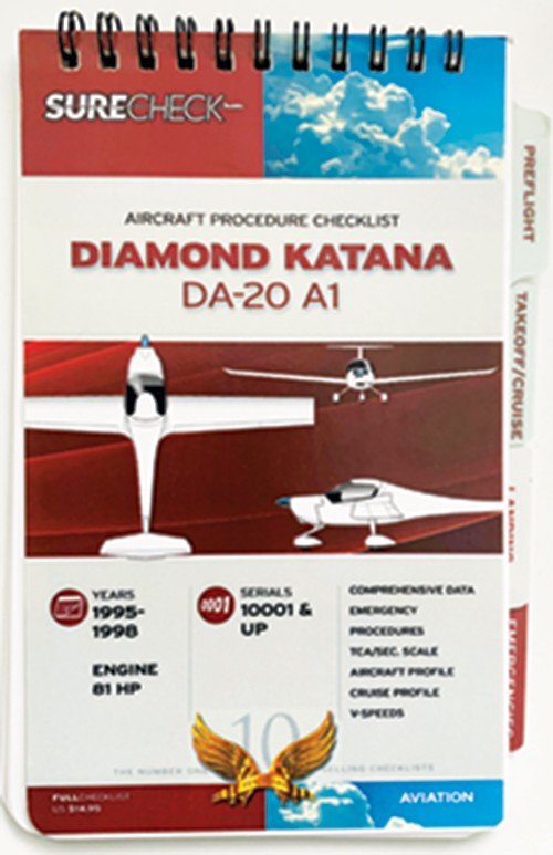 Diamond Katana DA-20 Checklist