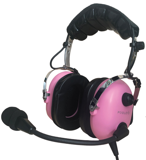 Pooleys Passive Pink Headset + FREE Headset Bag