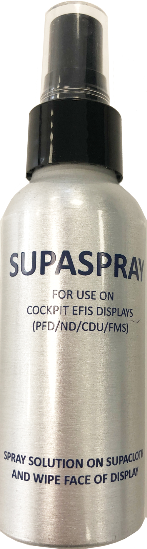 SupaSpray for use on Cockpit EFIS Displays (PFD/ND/CDU/FMS)