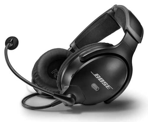 Bose A30 Headset with Dual Plug (Fixed-Wing), Bluetooth, High Impedance and Straight Cable (857641-3120)