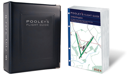 Pooleys 2024 United Kingdom Flight Guide – Loose-leaf with Binder