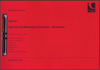 CAP 411 - Light Aircraft Maintenance Schedule (Aeroplanes)