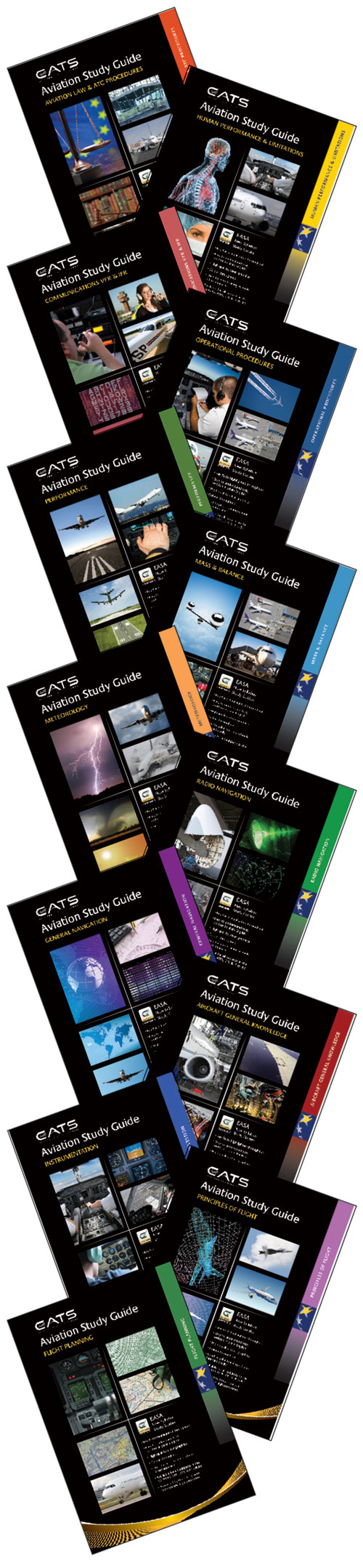 CATS CAA/EASA ATPL Study Guides (5D)