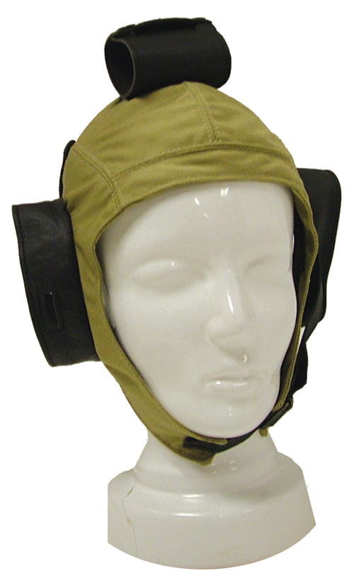 Flying Helmet - Cotton with Leather trim 