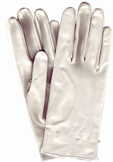 Leather Flying Gloves – White
