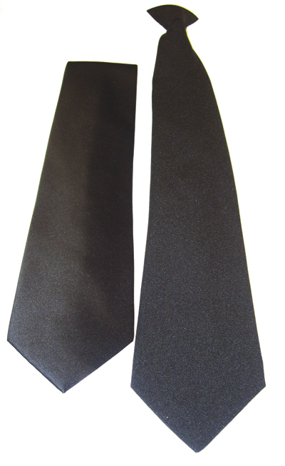 Pilot Ties - Clip on or Normal (BLACK or NAVY)