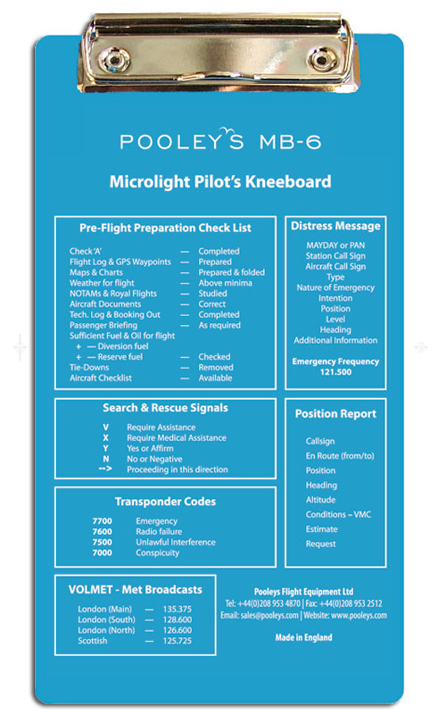 MB-6 Microlight Knee Board