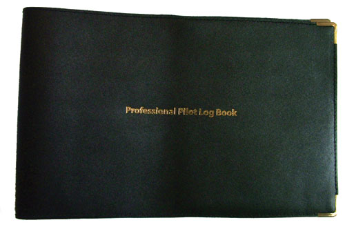 Leather Cover for Jeppesen Professional Pilots Log Book
