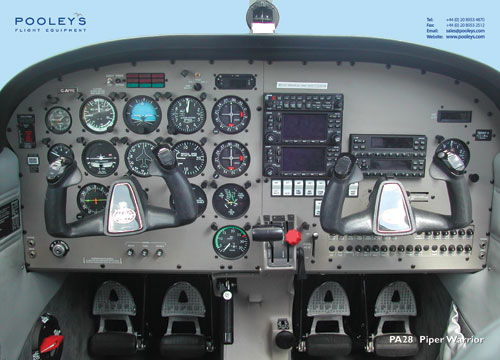Piper Warrior PA28 Cockpit Poster