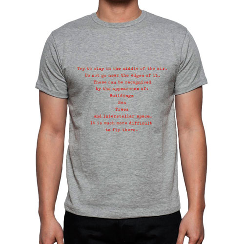 Middle of the Air Flight T-Shirt – GREY