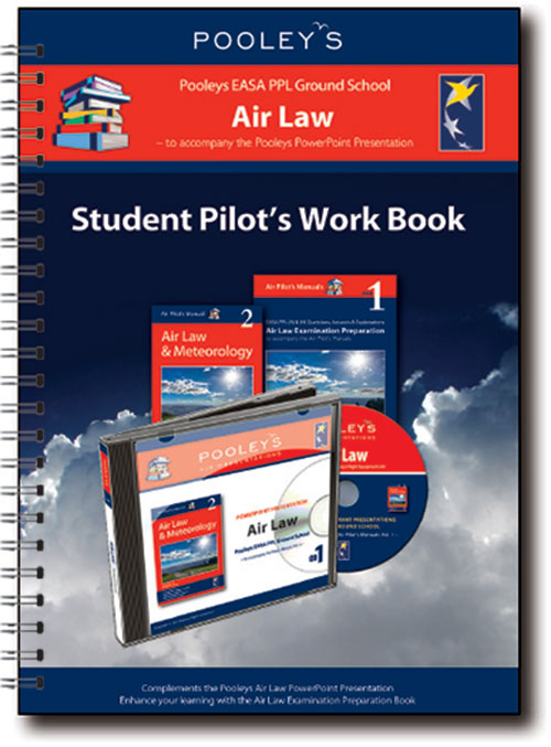 Pooleys Air Presentations – Air Law Student Pilot's Work Book (b/w with spaces for answers)