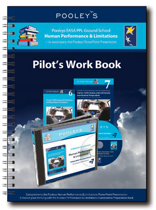 Pooleys Air Presentations – Human Performance & Limitations Instructor Work Book (full-colour)