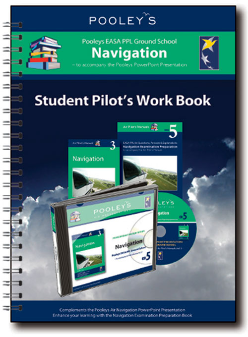Pooleys Air Presentations – Navigation Student Pilot's Work Book (b/w, with spaces for answers))