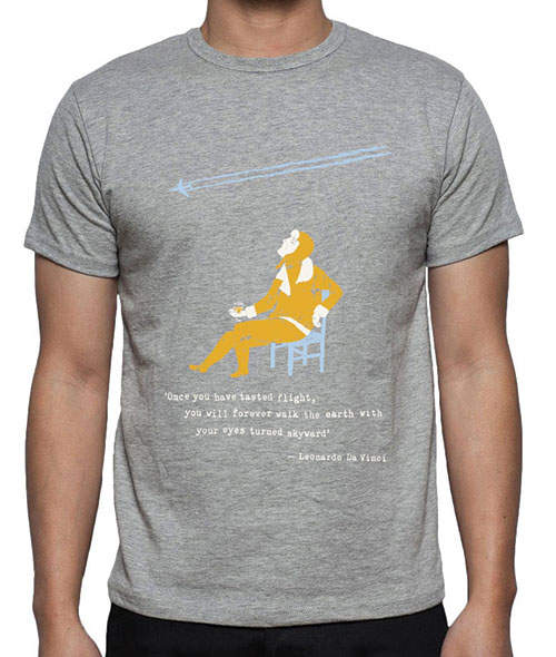 Da Vinci Flight T-Shirt – GREY