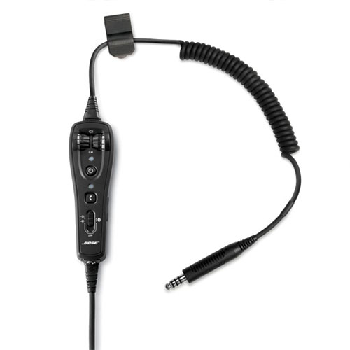 Bose A20 Headset Cable with U174 Plug, Non-Bluetooth, Coiled Cable (327070-X030)