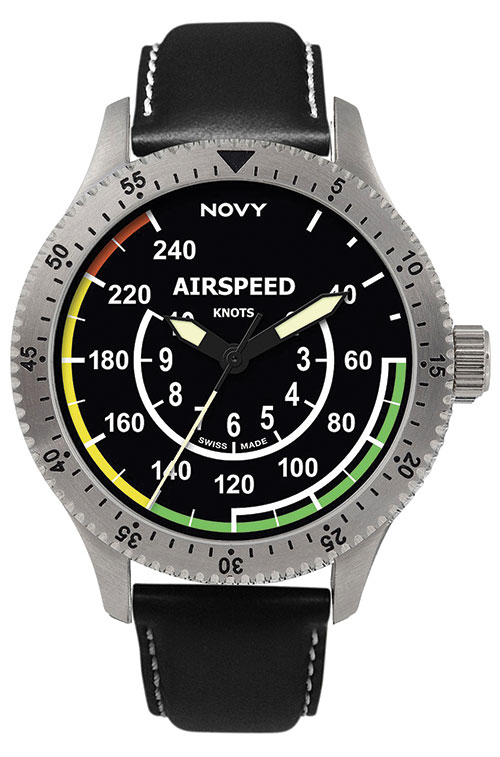 Novy–Swiss made Professional Pilot Watches (AIRSPEED N01-S)