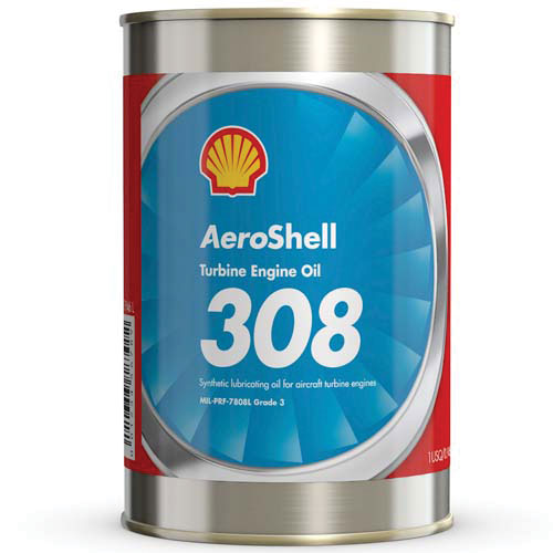 Aeroshell Turbine Oil 308 – Case 24 x 1 USQ (MIL-PRF-7808L) Grade 3