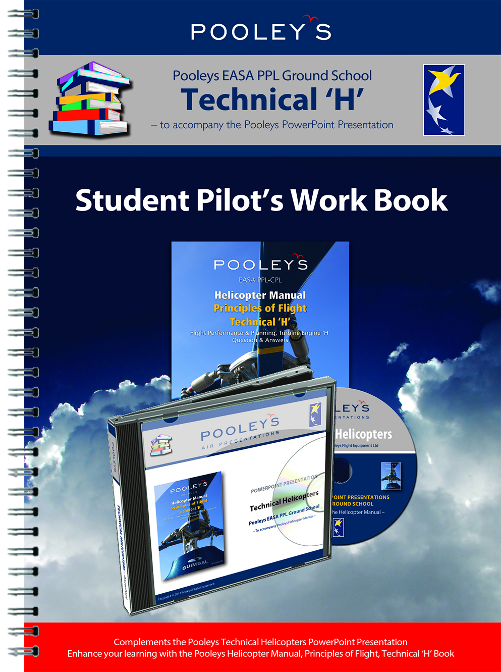 Pooleys Air Presentations – Technical Helicopter Student Pilot's Work Book (b/w, no text)