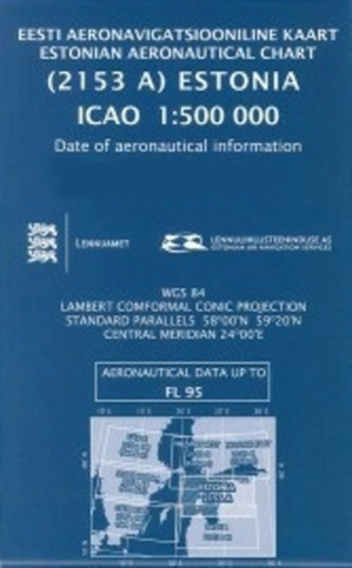 Estonia ICAO 1:500 000 Chart