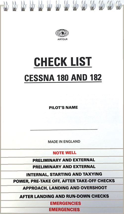 Cessna 180 & 182 Checklist