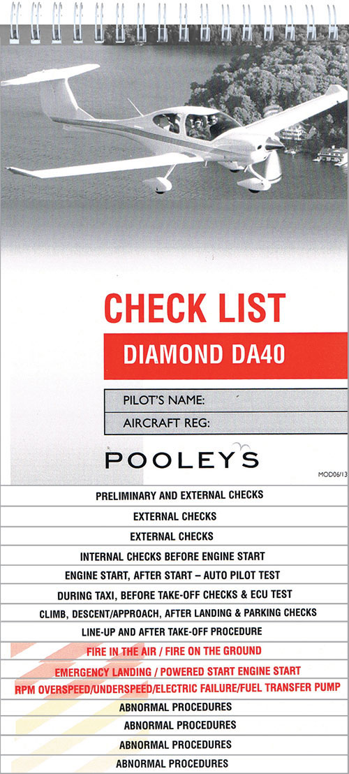 Diamond DA40 Checklist