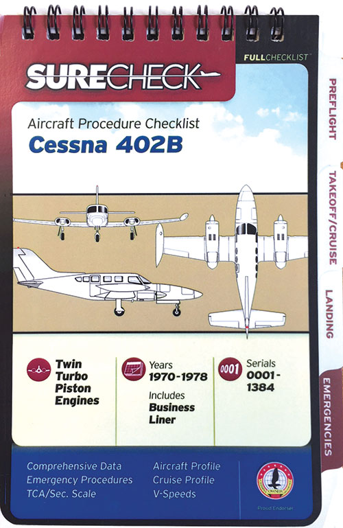 Cessna 402B Checklist