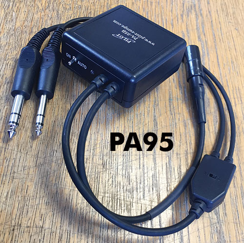 Power Supply Cable - 6 pin lemo socket to GA twin plugs - PA95-B