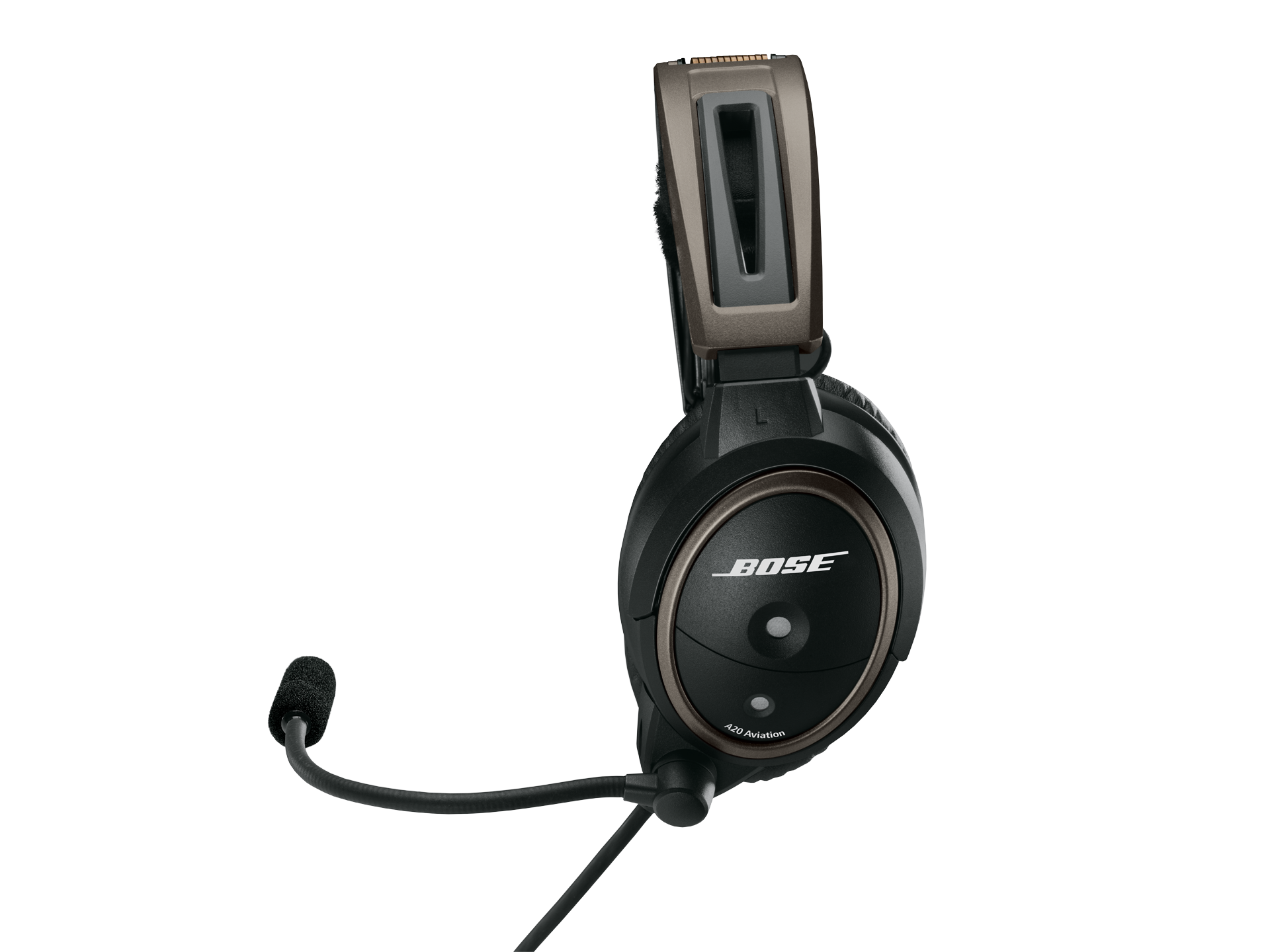 Bose A20 Helicopter Headset with U174 Plug, Bluetooth, Battery Powered, Straight Cable, Hi Imp. (324843-3030)