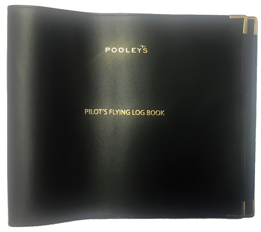 Pooleys Commercial Pilot Leather Log Book Cover EASA/CAA Part-FCL